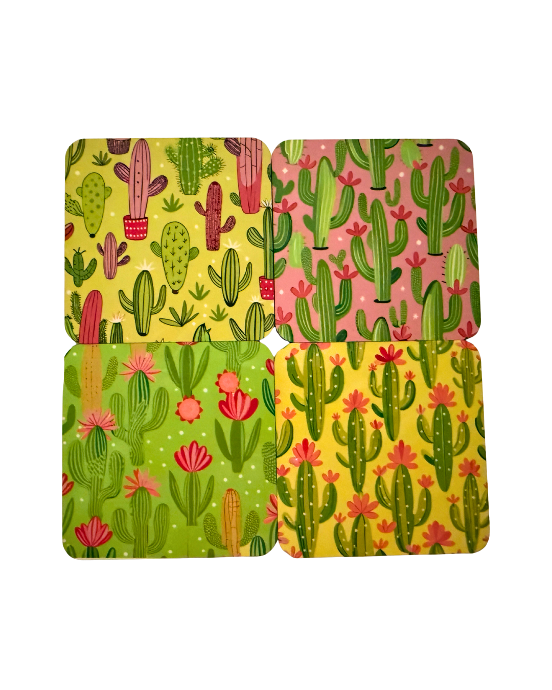 Cactus Coaster Set of 4 | Desert Vibes Home Décor