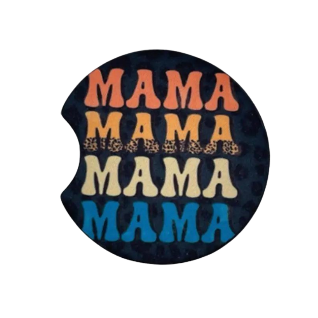 Mama Car Coasters Set of 2