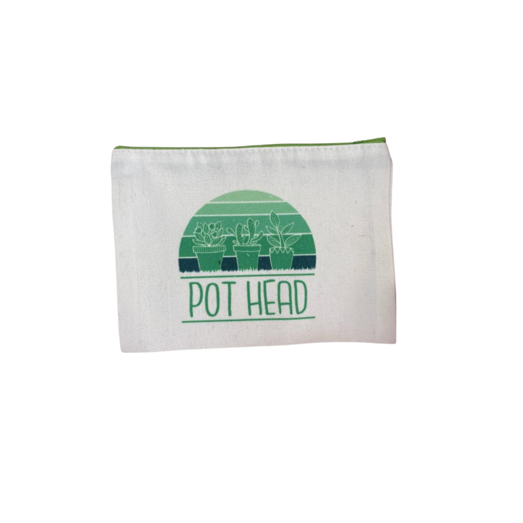 Pot Head Mini Canvas Bag - 8x6 Inches | Plant Lover's Essential