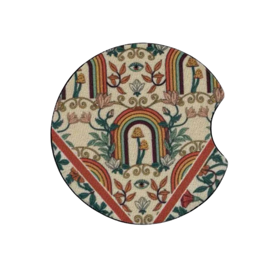Trippy Car Coasters | Set of 2