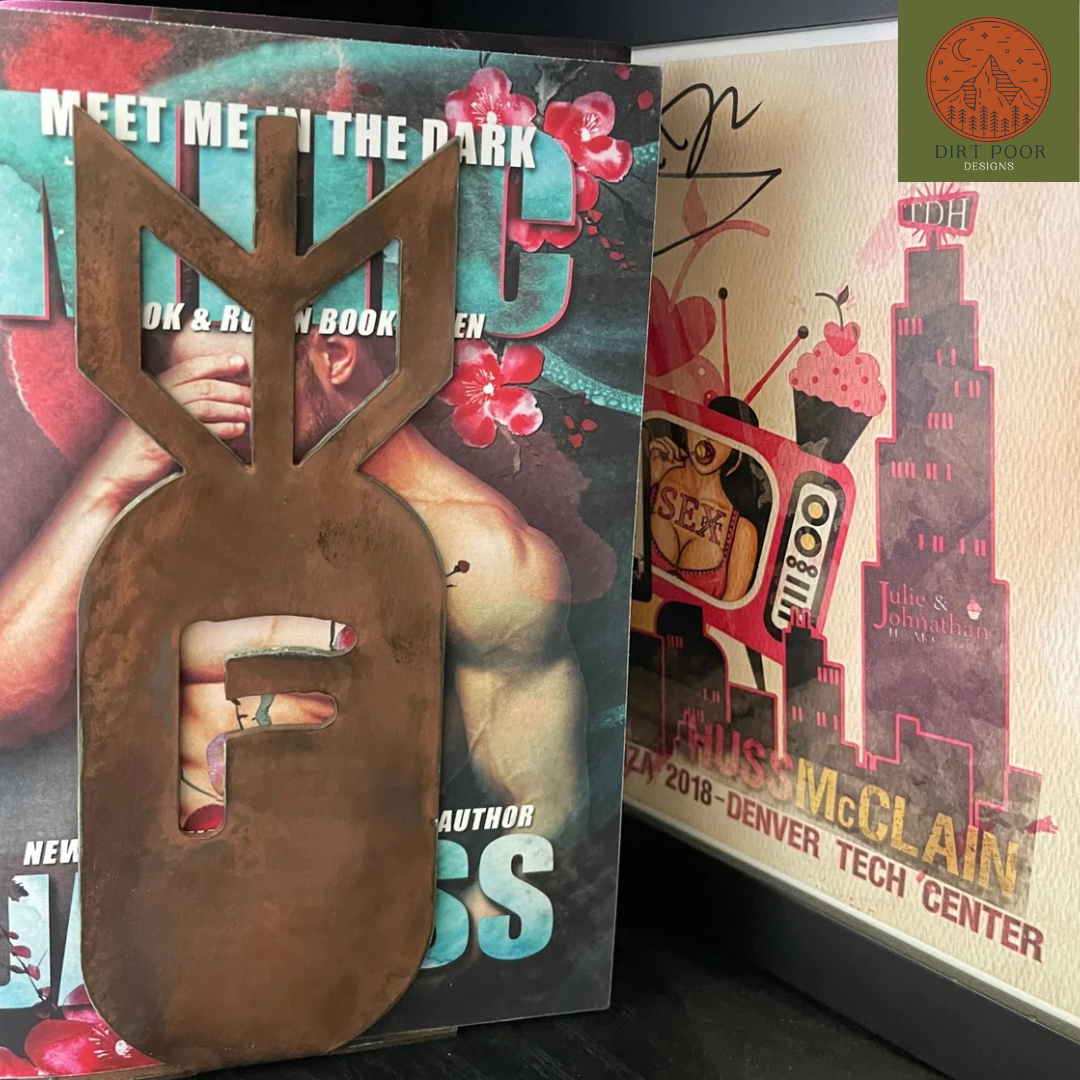 F-Bomb Bookend Set (Patina)