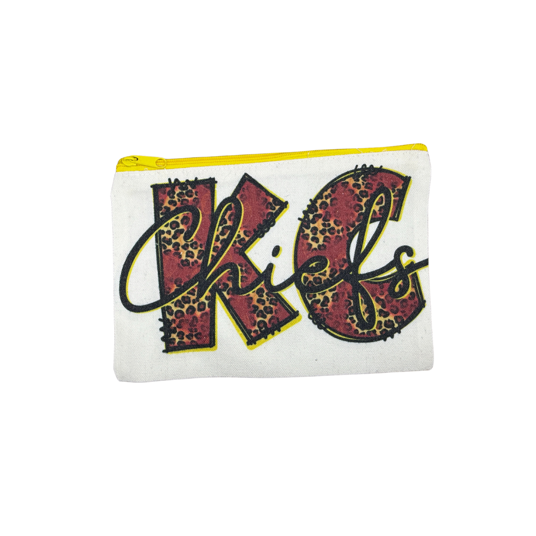 “KC Chiefs” - 8x6 Inches | Small Tote for Game Day & Everyday Mini Canvas Bag