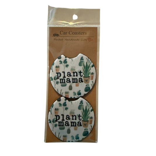 Plant Mama Car Coaster Set of 2