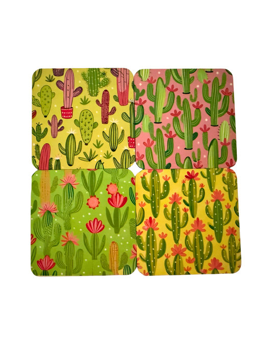 Cactus Coaster Set of 4 | Desert Vibes Home Décor