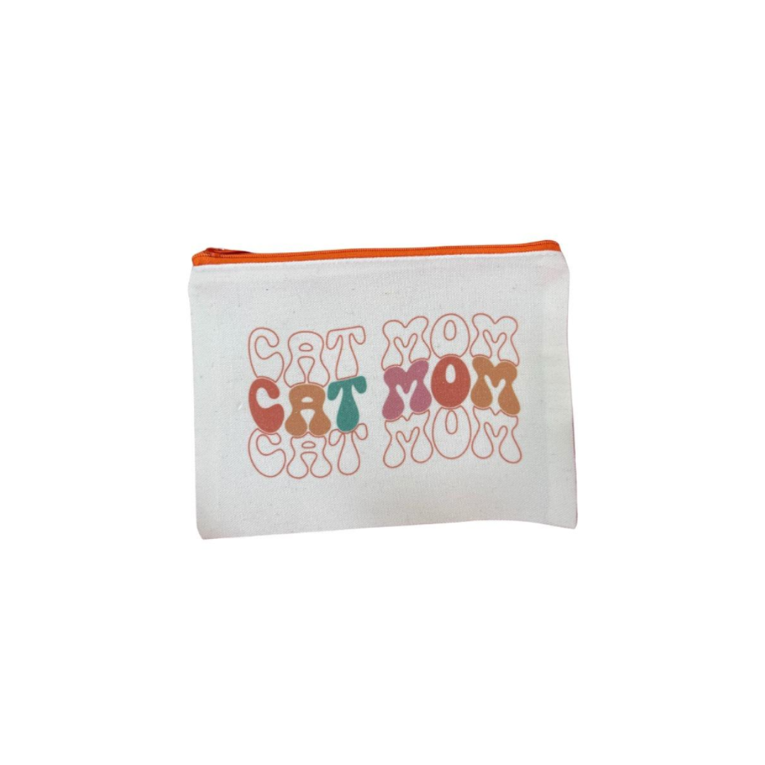 Cat Mom Canvas Bag - 8x6 Inches | Perfect for Cat Lovers