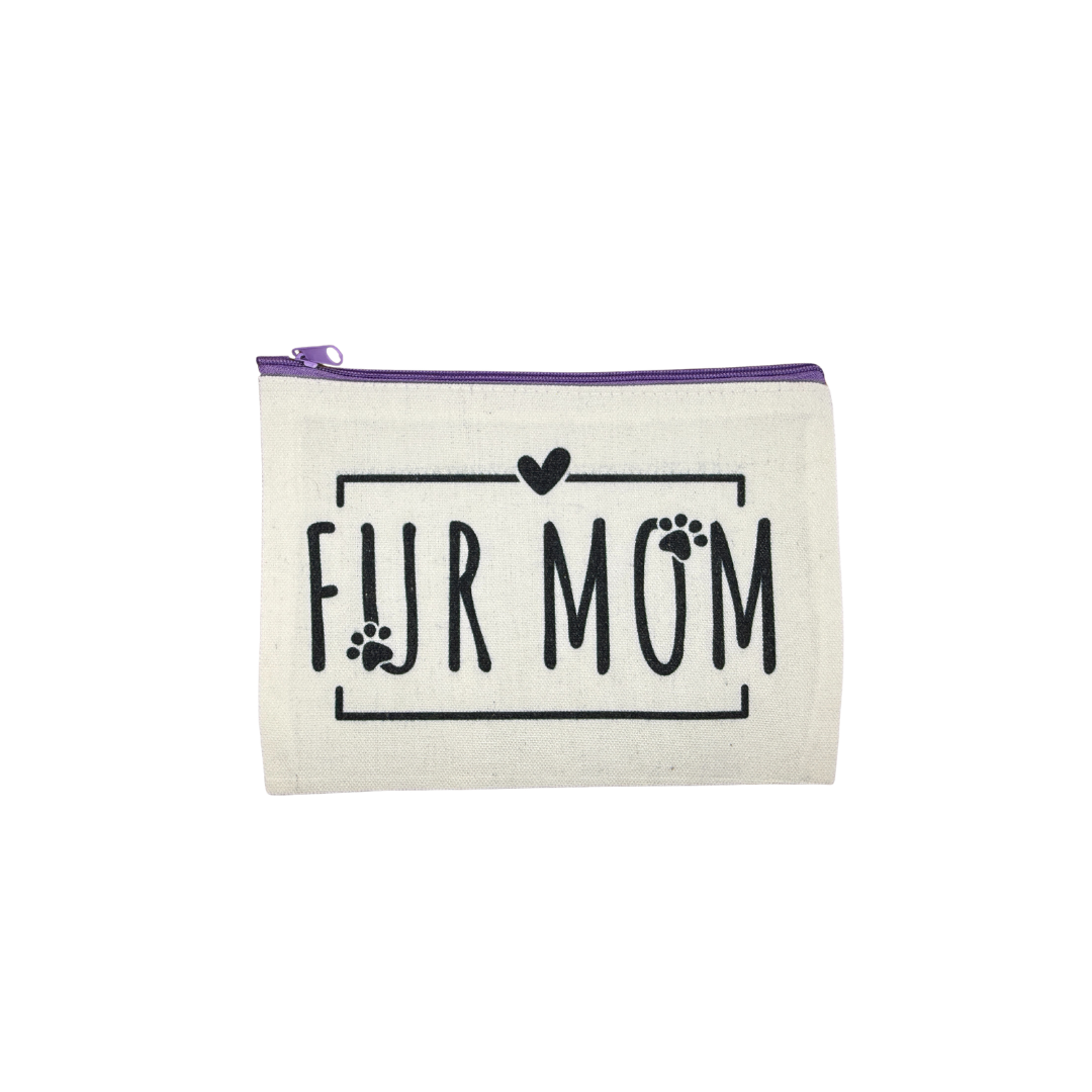 Fur Mom Mini Canvas Bag – 8x6 Inches | Dog Lover