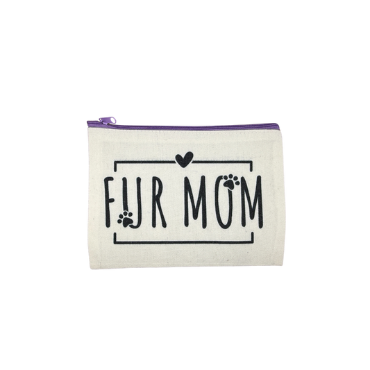 Fur Mom Mini Canvas Bag – 8x6 Inches | Dog Lover