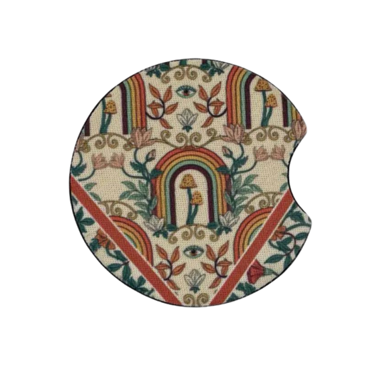 Trippy Car Coasters | Set of 2
