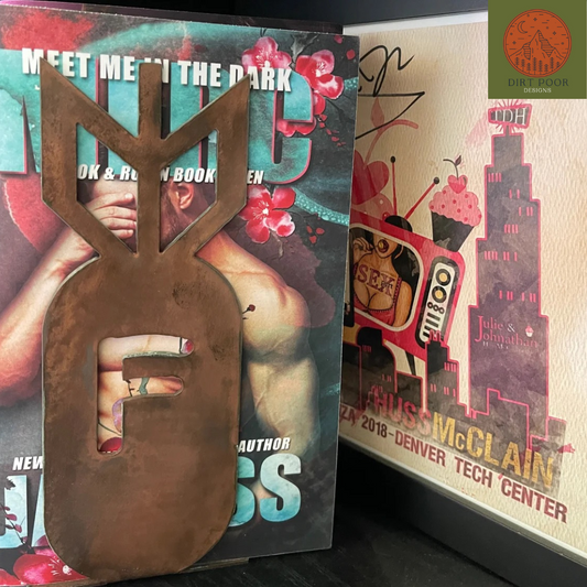 F-Bomb Bookend Set (Patina)