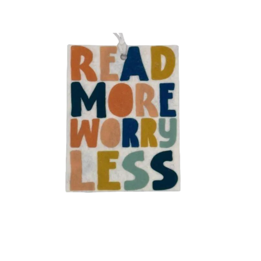 Read More Worry Less Car Freshie