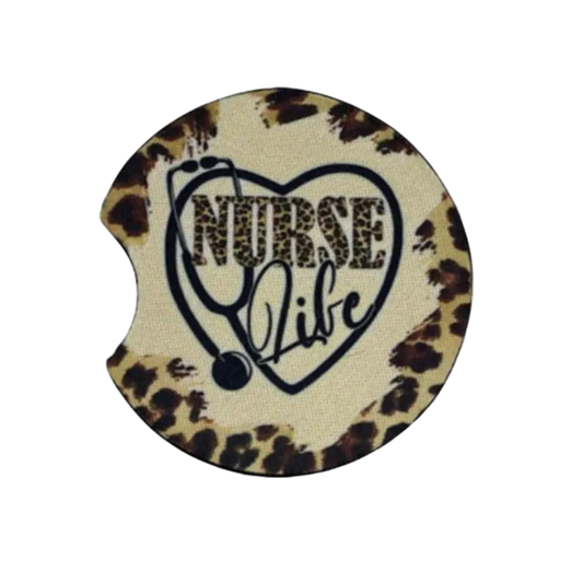 Nurse Life Car Coasters | Set of 2