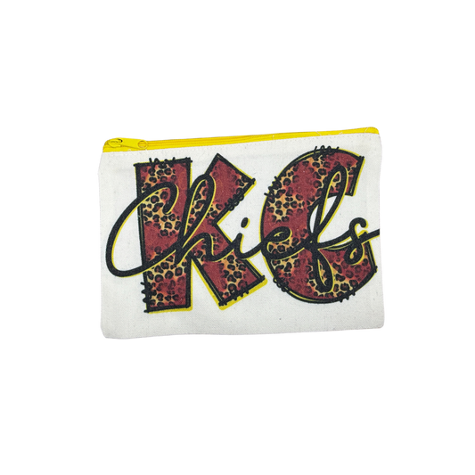 “KC Chiefs” - 8x6 Inches | Small Tote for Game Day & Everyday Mini Canvas Bag
