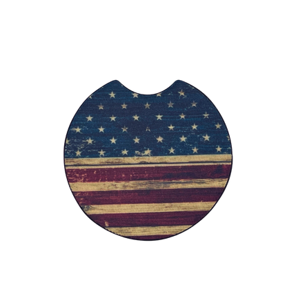 Vintage Flag | Car Coasters Set of 2